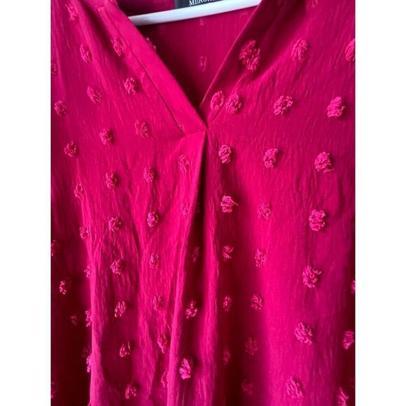 Womens short sleeve red v neck casual holidays casual party comfortable size XL. - Picture 8 of 11